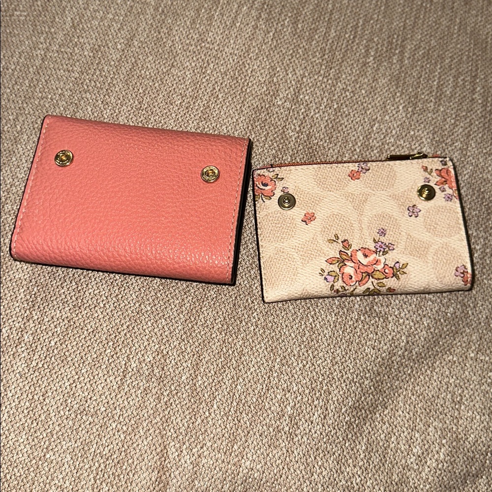 Coach Card Holder Wallet + snap-in coin wallet